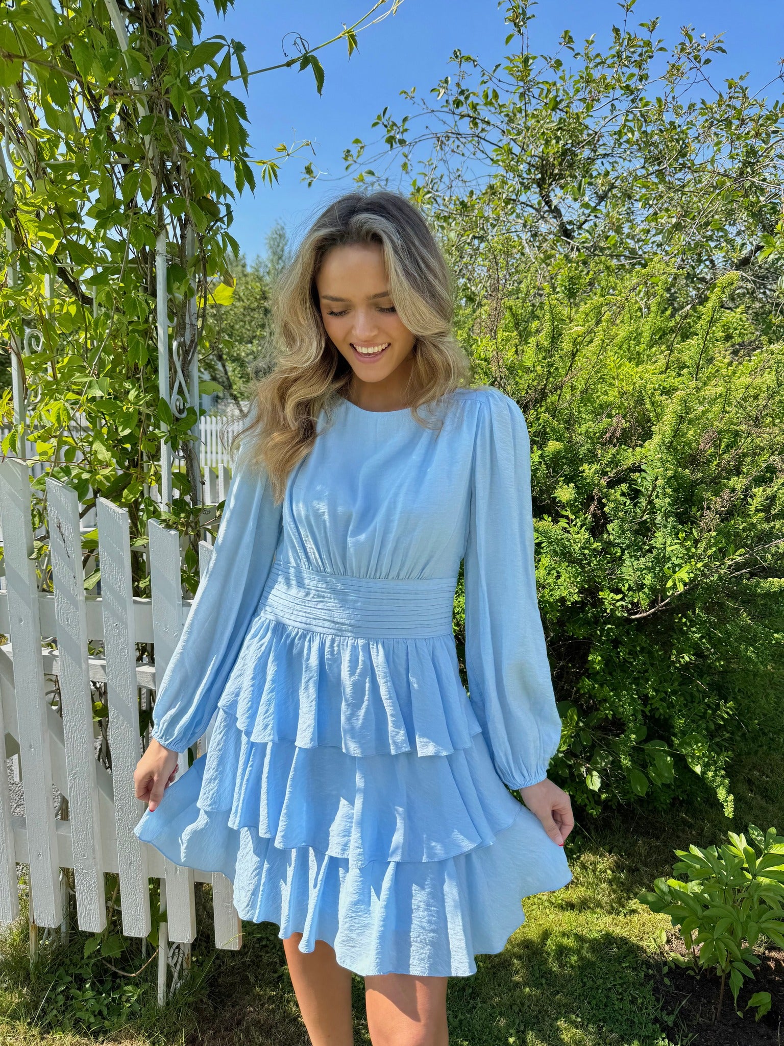 VMLISE Short Dress - Cashmere Blue